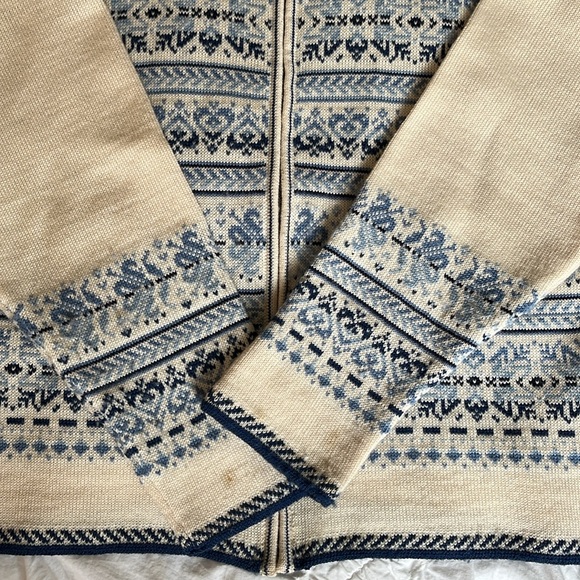 Dale Of Norway Fair Isle Zip Up Sweater - Picture 2 of 9
